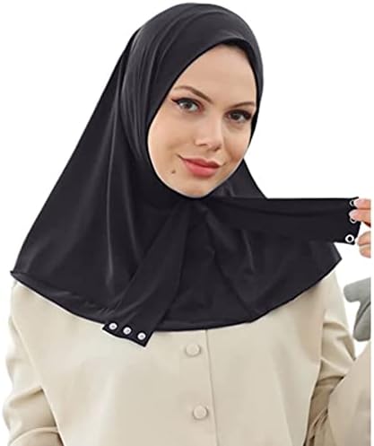 Aibearty Women Fashion Instant Muslim Turban хиџаб со прицврстувач за прицврстувач за дишење на шамијата за капакот на капакот на капакот