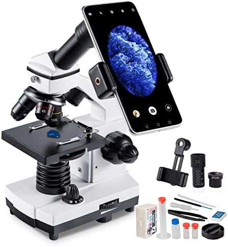 Микроскоп МАКСЛАПТЕР За Возрасни Деца Студенти 100-2000x Моќни Биолошки Образовни Микроскопи Со Операција Додатоци , Слајдови
