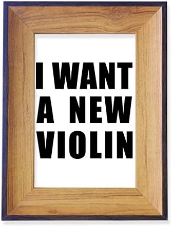 DiyThinker сакам нова изложба на рамка за фотографии со виолина, приказ на уметност десктоп сликарство