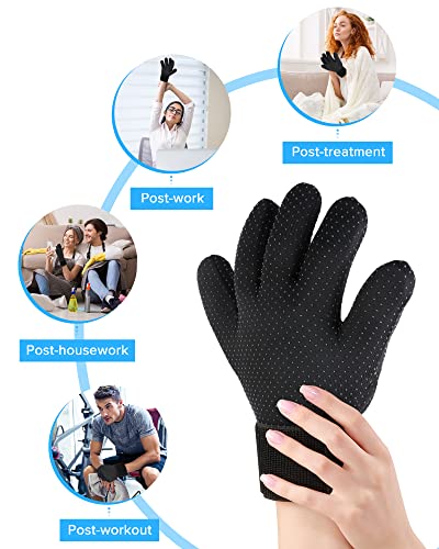 Лугиична целосна артритис Артритис Ледена ракавица за мажи и жени, леден пакет со рачен екран на допир за карпален тунел, артритис, тендинитис,