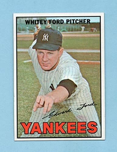 1967 Топпс 5 Вајти Форд Newујорк Јанкис Бејзбол картичка НМ - Плочани бејзбол картички