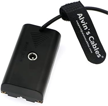 Каблите на Алвин USB-C тип-Ц PD до NP-F550 Dummy Battery Coiled Power Cable за Sony NP-F550 | F770 | F570 | F970 Atomos Ninja V | Шиноби | Монитор