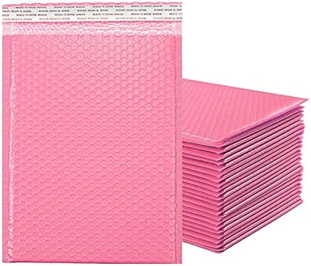 НАПНАТА Божиќна Хартија За Завиткување Класични Розови Поли Меурчиња Торби За Пакување Со Самозапечатување Материјали За Мали Бизниси