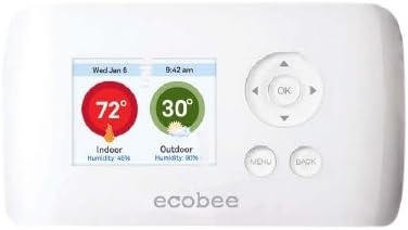 Ecobee EB-EMSSI-01 2 Heat 2 Cool System System Energy System Bussess/Commercial Thermostat, целосен екран на допир во боја, Овозможен