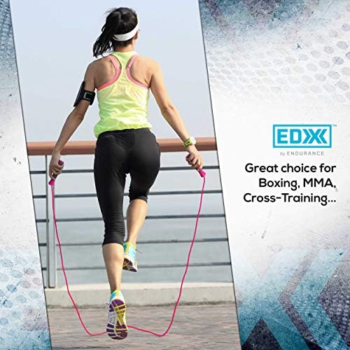 EDX Скок Јаже за Фитнес, Тренингот, Вежба - Танге-Бесплатно, Рака Зафат | 10 стапки