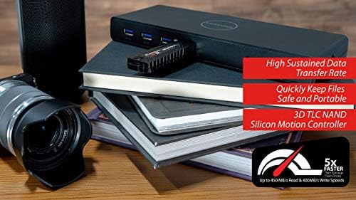 VisionTek 1 120 GIGABYTE USB 3.0 Џеб SSD | До 445mb / S Читање &засилувач; 445 Mb / S Пишуваат Брзини | Бутабилен Диск | TLC NAND, SMI Контролер