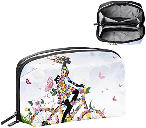 Шминка Торба Пространа Козметичка Торбичка Торбичка Чанта Чанта Со Патент Жени И Девојки Пролет Девојка Оценување На Велосипед