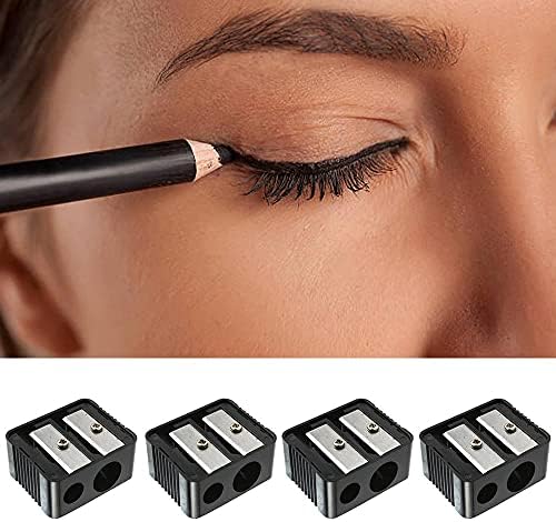 4 компјутери за шминка за шминка за молив со двојна компактен инфраклив алатка за очи за алатка за алатки за усни