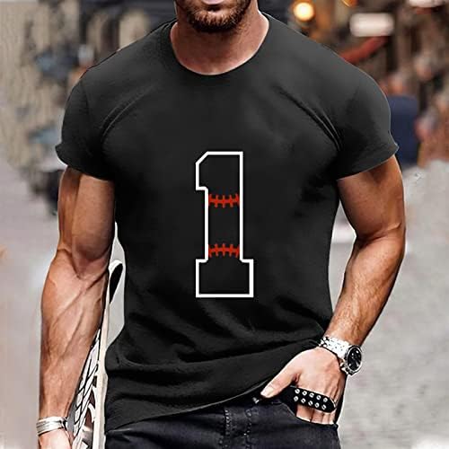 Маички за маица маица Бејзбол графички печати кошули Атлетски хип хоп новини кратки ракави памучни врвови за мажи