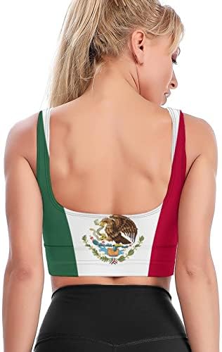 Maseенски моден спортски градник Мексиканско знаме јога градник салата за вежбање резервоар за вежбање м