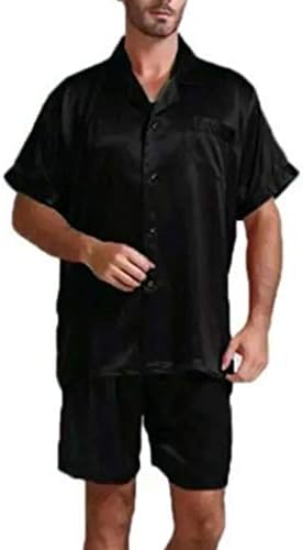 Машки пижами Xiloccer Постави 2021 Машка летна облека Обична цврста боја Домашна домашна машка машка кратка сет кошули костум Подарок