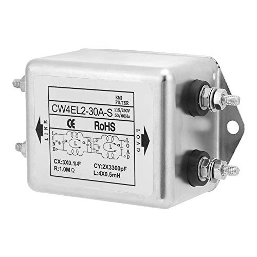 ЕМИ филтер-CW4EL2-30A-S Еднофазен филтер за напојување ЕМИ за напојување 115V/250V 50/60Hz