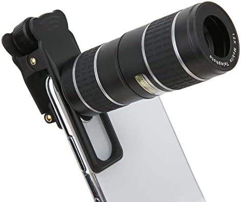 Zrqyhn HX-S1248L 5 во 1 Комплет за леќи за телефон со фотоапарати 12x Телефото + 4K широк агол + 15x макро + 180 ° Fisheye + 15x