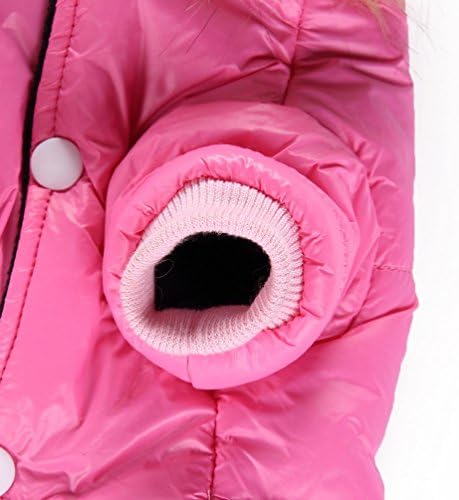 Selmai Pet Snowsuit Windproof Puppy Parka Parka Coat Dog зимска јакна со аспиратор куче топла надворешна облека кучиња руно за мало кучиња мачка