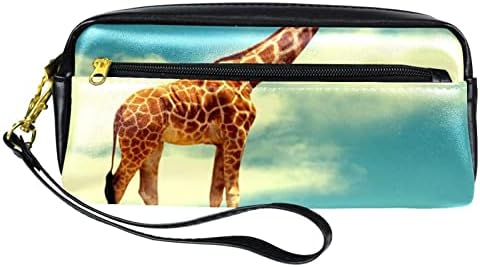 Организатор за торбички за торбички со молив за складирање, канцеларија за училиште и канцеларија, жирафа што оди на јажето