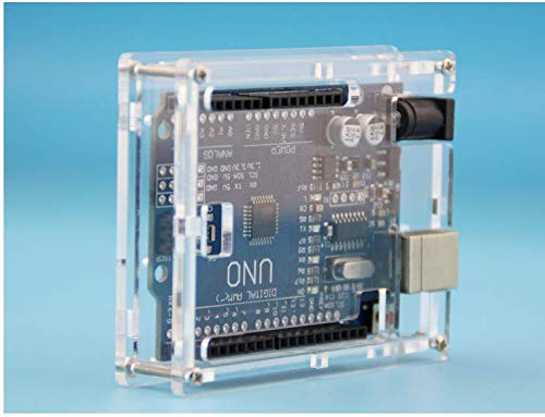 Тредикс акрилен експериментален чист случај компатибилен со основна плоча компатибилен со таблата Arduino Uno R3