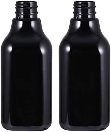 Cabilock Pet Dispenser црно шише за туширање половина дно диспензери шишиња празно копче за сапун со големина на сапун со големина на сапун без сапун за тоалети за преносна и