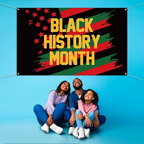 Nepnuser црна историја месец Фото штанд, афро афроамерикански национален празник декорација на февруари прослава затворено на отворено