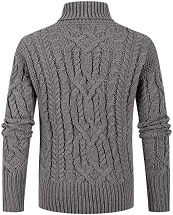 Dudubaby плетен џемпер за Menseuropean и American Plicting Pulverover Hooded Top Slim копче џемпер