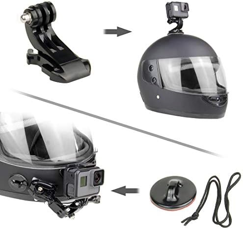 Комплет за моторцикли со мотоцикли SOONSUN за GoPro Hero 11 10 9 8 7 6 5 4 Hero Session, Akaso, SJCAM, Yi Action Camera-Вклучува лепливи влошки