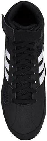 Чевли за борење HVC на Adidas Boy, црно/бело/железо металик, 4,5 мало дете