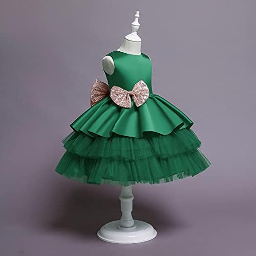 Бебе деца наметка цветна девојка дете фустан фустан принцеза топка чипка забава облека девојки Божиќ