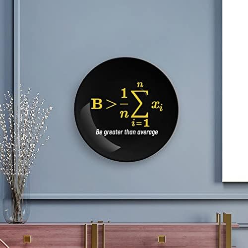 Математика да биде поголема од AverageCustom Фото коска Кина Декоративна чинија личност Керамичка вечера чинија занаети за жени мажи