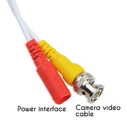 J-zmqer White 65ft BNC кабел кабел компатибилен со SWANN SWPRO-642CAM камера Ком-БУЛ900TVL