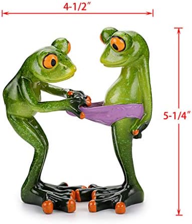 Соукјес креативна занаетчиска смола жаба фигура декор, новост Смешна статуа на скулптури со жаби, персонализирана фигури за колекционерски