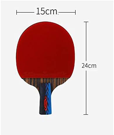 Sshhi Ping Pong Racket, 6 starsвезди, удобна рачка, лилјак за тенис на маса, трајно / како што е прикажано / 15 × 25 см