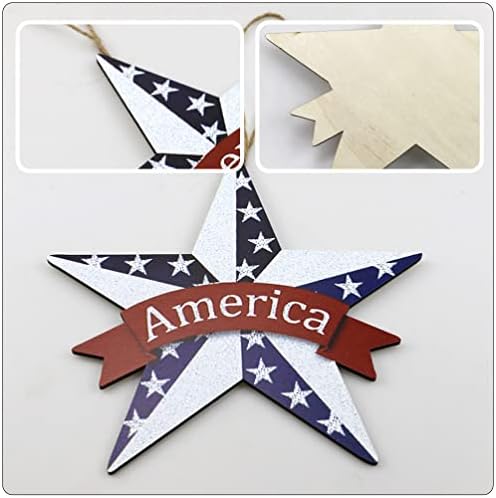 Pretyzoom Американско знаме писмо Декор 4 јули декоративни плакети знаци Денот на независност Патриотска забава Декорација Америка
