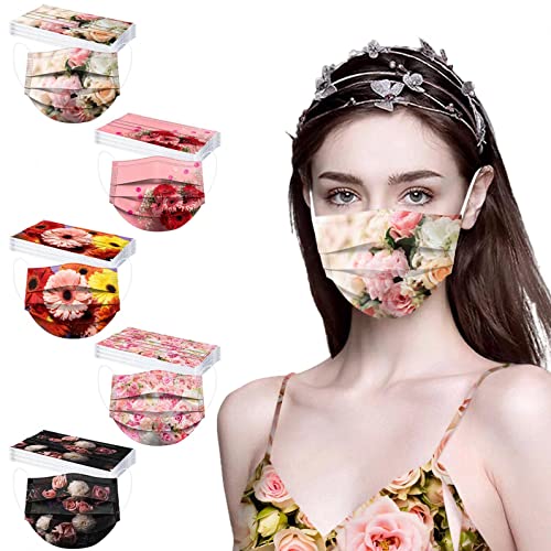 леопард печатење розови маски за еднократна употреба маски за лице розови маски за возрасни канцелариски декор за еднократна употреба за жени