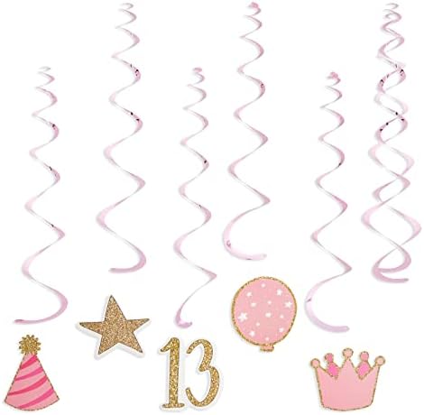42 Парче Официјален Тинејџер Роденден Украси За Девојки 13-Ти Роденден Партија