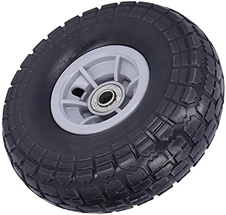 Алациски гуми, целта 3/5 лежиште без капчиња со рамна гума цврсто 110lb оптоварување 4.6in центар за количка за количка за камион со рака
