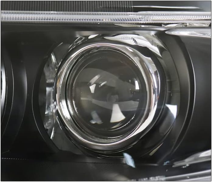 ZMAUTOPARTS Проектор Фарови Фарови Црна Со 6.25 Сина LED DRL Светла За 2009-2014 Acura TSX