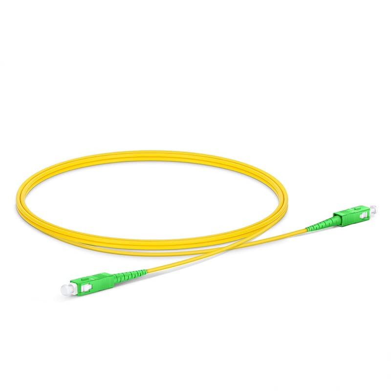Кабел за оптички влакна на СЦ АПЦ - кабел за лепенка со единечен режим - симплекс - OS2 9/125UM SC/APC до SC/APC Patch Cable за FTTH мрежи
