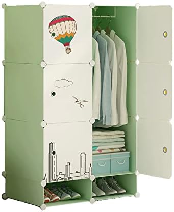 Томјеус пластична гардероба преносна гардероба плакарот спална соба за складирање на плакари за складирање на кабинет за гардероба