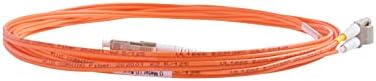 SpeedyFibertx - 12 -пакет 0,20 метар мултимод OM1 62.5/125 кабел за лепенка со оптички влакна, дуплекс LC до LC, портокалова јакна за кабел