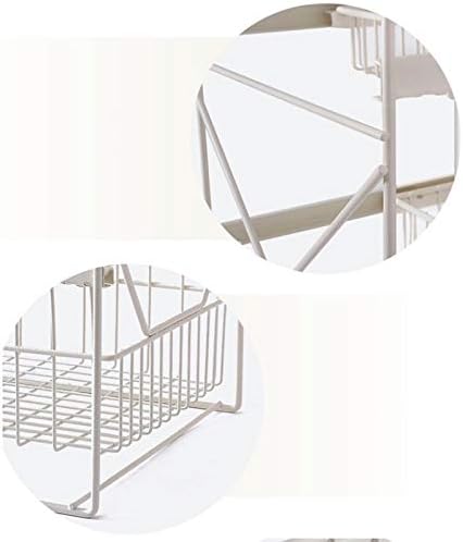 Решетка за складирање на кондиции XJJZS Двоен слој зачини за складирање на кујнски држач за складирање на бања