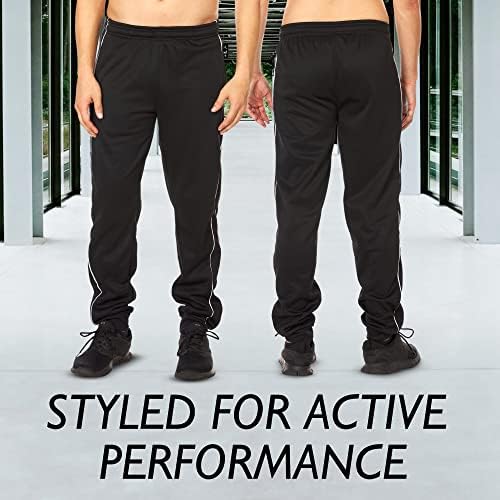 Joggers за мажи - 3 пакувања панталони со џогер - Tech Tech Tech Dry Fit Jumpants со џебови - Активна теретана за теретана