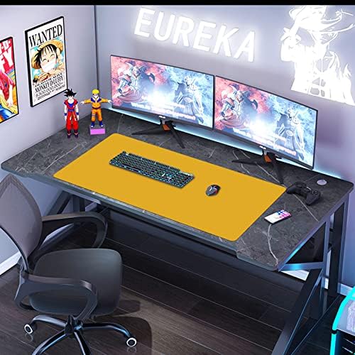 Подлога за голема кожна биро за купефу -47.2''x23.6 'двострана канцеларија биро за канцелариски бис