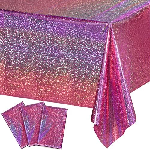 Iridescence Пластични чаршафи со ласерски табели опфаќа холографска фолија за девојче забава свадба диско танцување роденденски празник сирена
