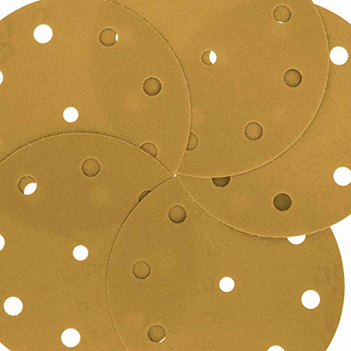 Дура -злато 5 дискови за пескарење злато - 180 решетки и 5 кука и јамка DA подлога за плоча за подлога, шема од 9 дупки