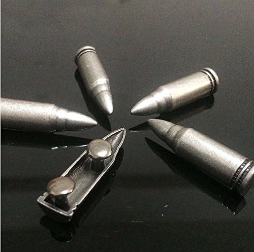 50pcs 9x36mm Антички сребрени куршуми за забивање на лакови за нокти, карпести велосипедисти панк DP074