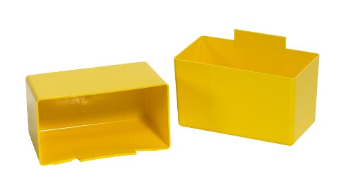 Aviditi BINC523Y Жолти Пластични Канти За Отпадоци, 5-1/8 x 2-3/4 x 3 Инчи, За Сортирање Мали Делови Во Пластични Канти За Полици