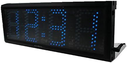 Азоу 4-инчен карактер со висок LED дигитален wallиден часовник за одбројување на одбројувањето на одбројувањето во минута секунди