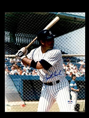 Jackек Кларк ПСА ДНК Коа потпиша 8x10 Фото Јанкис Автограм - Автограмирани фотографии од MLB