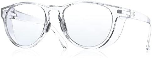 Безбедносни очила за високи перформанси за жени и мажи-меки влошки за нос што не се лизгаат, армирани странични штитови, премиум
