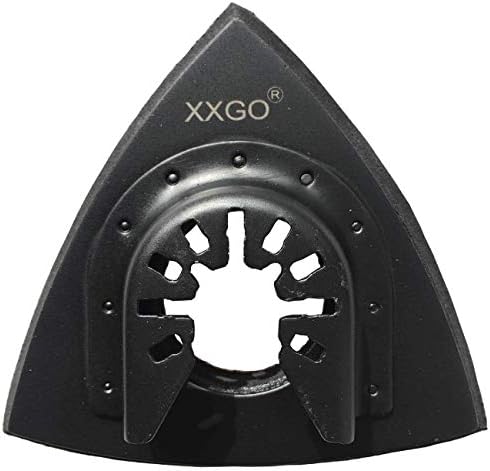 XXGO 63 парчиња 3-1/8 инчи осцилирачки алатки за додатоци за додатоци за пескарење вклучуваат 3 парчиња триаголни влошки за пескарење
