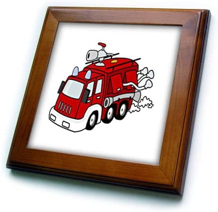 3дроза Слика На Цртан Филм Оган Камион-Врамени Плочки